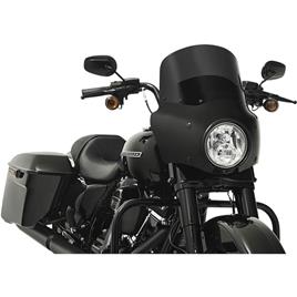 Memphis Shades Warrior Harley Davidson Road King Windshield Preto