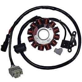 Kokusan Trifase 12 Polos 12v 150w Piaggio Leader 125 4t I 2v Stator Prateado