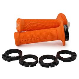 Domino D100 Off Road Color D-lock Grips Laranja