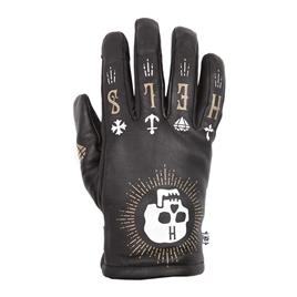 Helstons Kustom Hiver Skull Leather Gloves Preto 13