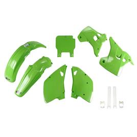 Ufo Kawasaki Kx 125/250 1992-1992 Kakit195f-026 Fork Protectors & Plastics Kit Verde