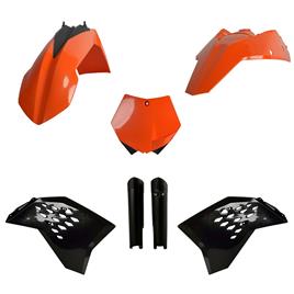 Polisport Off Road Mx Full Ktm Sx/sx-f/xc/xc-f 08-10 Plastics Kit Laranja