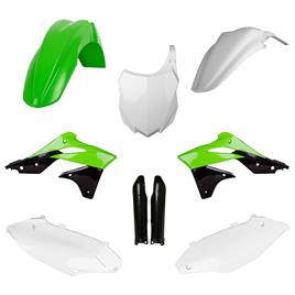 Polisport Off Road Mx Full Kawasaki Kx250f 13-16 / 14-15 Plastics Kit Transparente