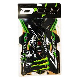 Dcor Visuals Monster Energy Kawasaki Kx 250f 13-14 Graphic Kit Verde