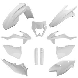 Polisport Off Road Full Ktm Exc/exc-f/xc-w/xc-fw (17-19) Blanco Plastics Kit Branco