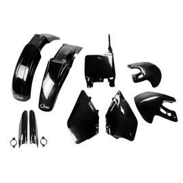Ufo Suzuki Rm 125/250 1999-2000 Sukit400f-001 Fork Protectors & Plastics Kit Preto