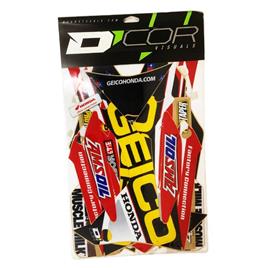 Dcor Visuals Geico Team Honda Crf 250 2014 Graphic Kit Colorido