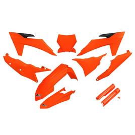 Ufo Ktm Sx/sx-f 2023-2024 Ktkit529f-fflu Fork Protectors & Plastics Kit Laranja