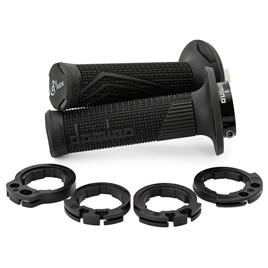 Domino D100 Off Road Color D-lock Grips Preto