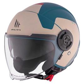 Mt Helmets Viale Sv S Beta Open Face Helmet Azul XL
