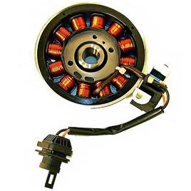 Kokusan 12 Polos Trifase 12v 120w Piaggio 50/100 4t Starter Dourado