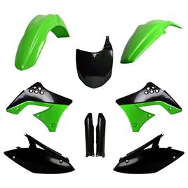 Polisport Off Road Mx Full Kawasaki Kx250f 09-12 Plastics Kit Verde