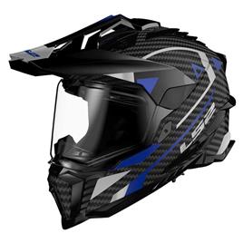 Ls2 Mx701 Explorer Carbon Advanture Full Face Helmet Preto XS