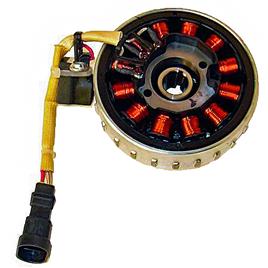 Kokusan 12 Polos Trifase 12v 165w Piaggio 50 2t Starter Dourado