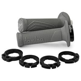 Domino D100 Off Road Color D-lock Grips Cinzento