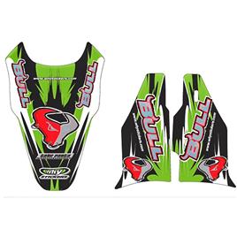 Why Stickers Kawasaki Kx250f 2006-2008 Rear Fender Graphics Kit Verde