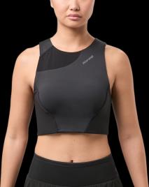 Nnormal Trail Cropped Sports Top Preto L Mulher