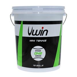 Uwin Stage 1 Tennis Ball Bucket Transparente 72 Balls