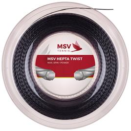 Msv Tennis Hepta Twist 200 M Tennis Reel String Prateado 1.30 mm