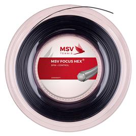 Msv Tennis Focus Hex 200 M Tennis Reel String Prateado 1.33 mm