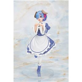 Taito Prize Pvc Rem Memory Snow Puppy Renewal Edition Statue Beige