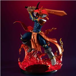 Megahouse Pvc Monsters Chronicle Flame Swordsman 13 Cm Yu-gi-oh Statue Vermelho