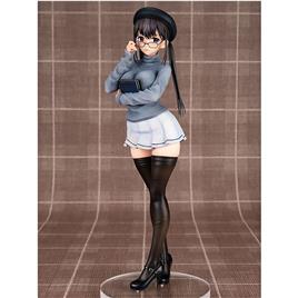 Marchenpunch Pvc 1/6 Akituski Kurumi Illustration Matrou 25 Cm Bungaku Shoujo Statue Castanho