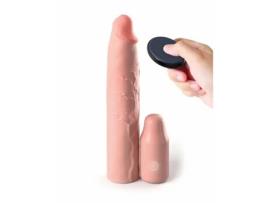 Fantasy X-tensions Elite 3´´ Vibrating Mega X-tension Remote Male Masturbator Transparente