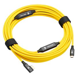 Cobra Tether Micro B 90º 10 M Usb-c Cable Amarelo