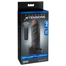 Fantasy X-tensions Real Feel 2´´ Extension Penis Sleeve Transparente