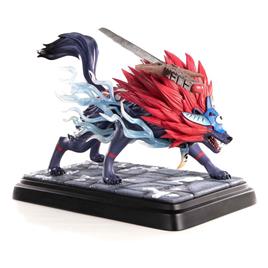 First 4 Figures Oki Wolf Form 35 Cm Okami Statue Colorido