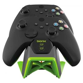 Bionik Dual Power Stand Xbox Controller Charging Station Verde