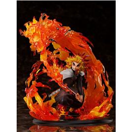 Aniplex 1/8 Kyojuro Rengoku 26 Cm Demon Slayer: Kimetsu No Yaiba Laranja