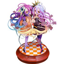 Phat! No Game No Life 1/7 Shiro & Schwi 22 Cm Statue Colorido