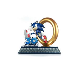 First 4 Figures 30th Anniversary 41 Cm Sonic The Hedgehog Statue Dourado