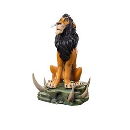 Iron Studios 1/10 Art Scale Scar Regular 16 Cm The Lion King Statue Castanho