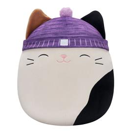 Jazwares Stuffed Cat With Hat 40 Cm Squishmallows Toy Roxo