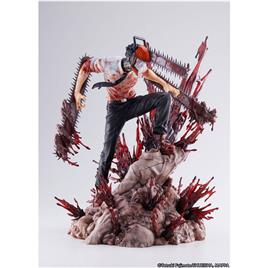 Estream Pvc 1/7 28 Cm Chainsaw Man Statue Vermelho