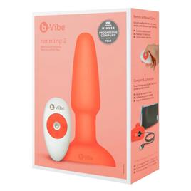 B-vibe Rimming 2 Anal Vibrator Transparente