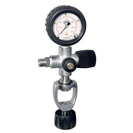 Lw Yoke 200 Bar With Pressure Gauge Cross Fill Valve Prateado