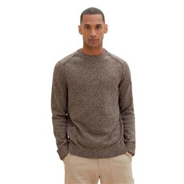 Tom Tailor 1038246 Multicolor Knit Crew Neck Sweater Castanho 2XL Homem