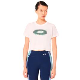 Oakley Apparel Pursuit Crop Short Sleeve T-shirt Branco L Mulher