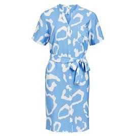 Object Jacira Short Sleeve Short Dress Azul 34 Mulher