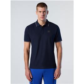 North Sails Coolmax Short Sleeve Polo Azul M Homem