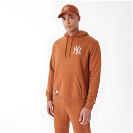 New Era League Essntls New York Yankees Hoodie Castanho S Homem
