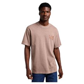 Lee Loose Logo Short Sleeve T-shirt Castanho S Homem