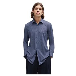 Hugo Kenno Long Sleeve Shirt Azul 42 Homem
