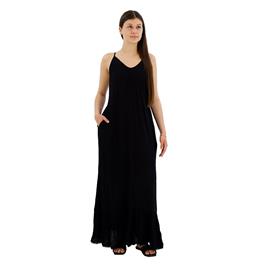 Superdry Beach Sleveless Long Dress Preto S Mulher