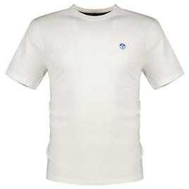North Sails Basic Bollo Short Sleeve T-shirt Beige M Homem