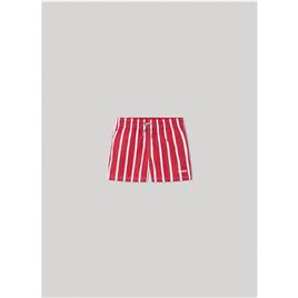 Pepe Jeans Stripe Swimming Shorts Vermelho 16 Years Rapaz